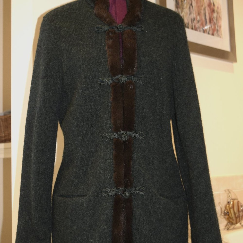 Gorsuch Mink Trimmed Jacket - Size 36